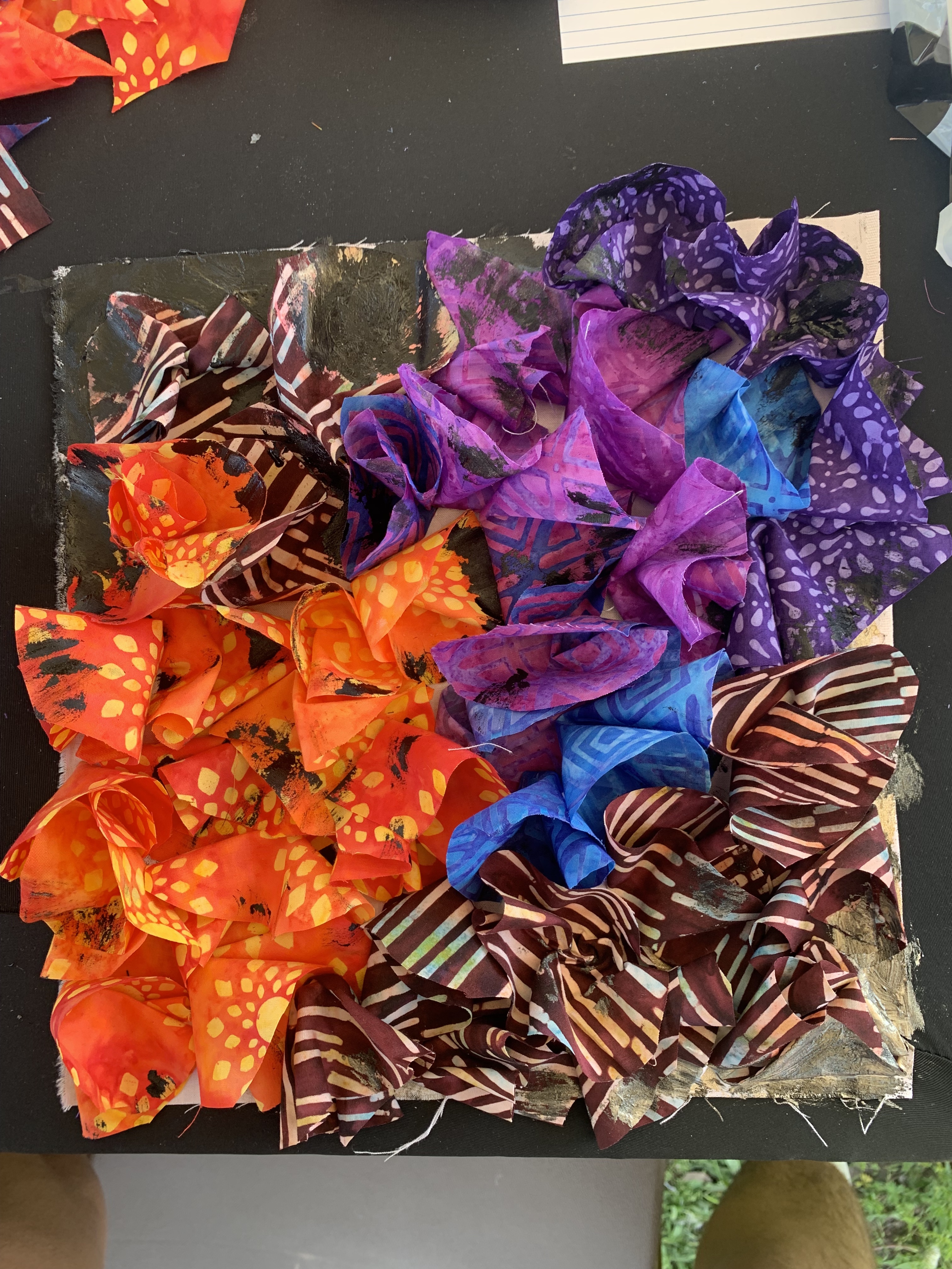 A quilt square.