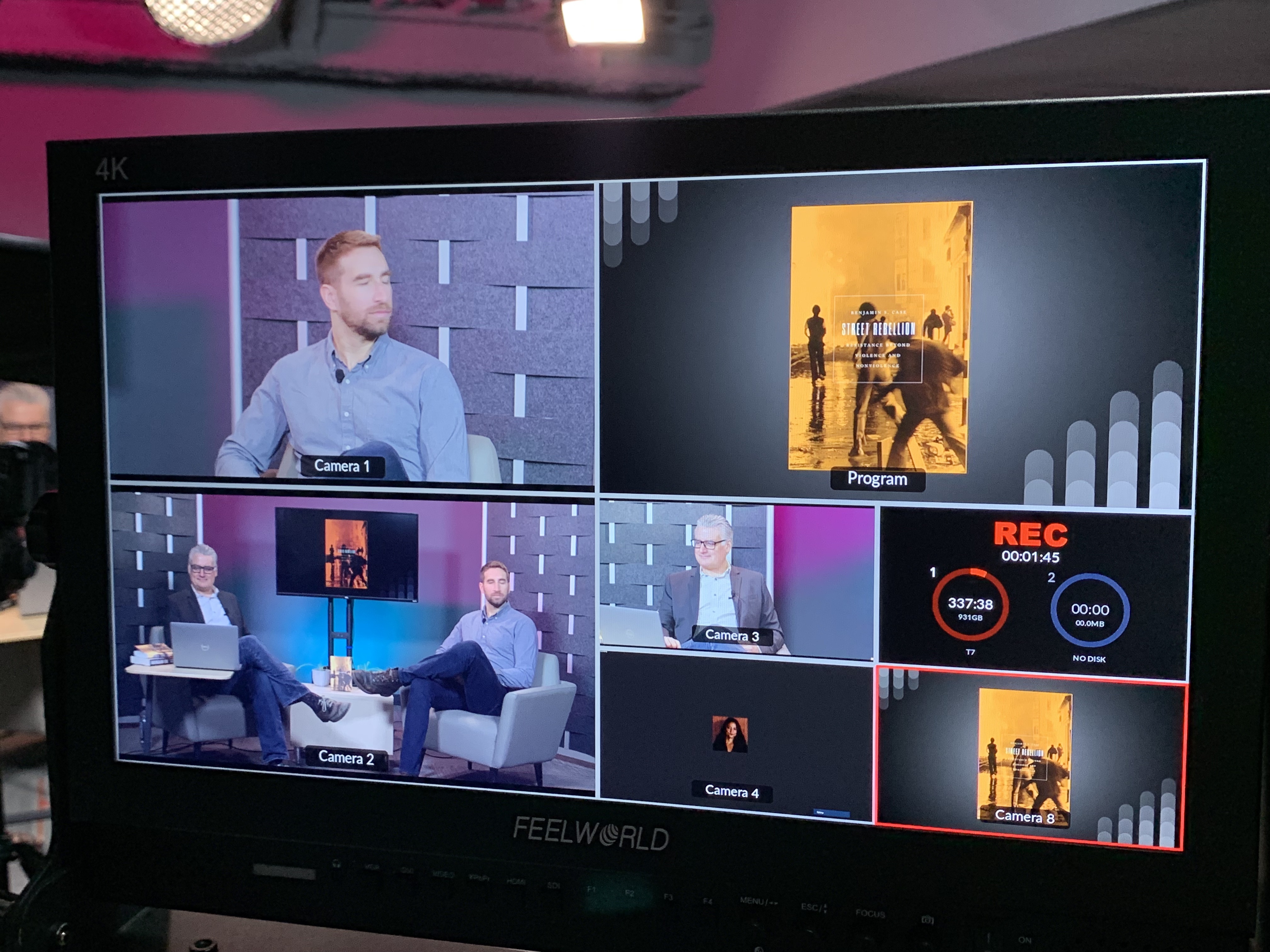 Image of a video screen prepping for a virtual event.