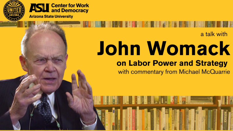Banner graphic of John Womack announcing his April 3rd talk